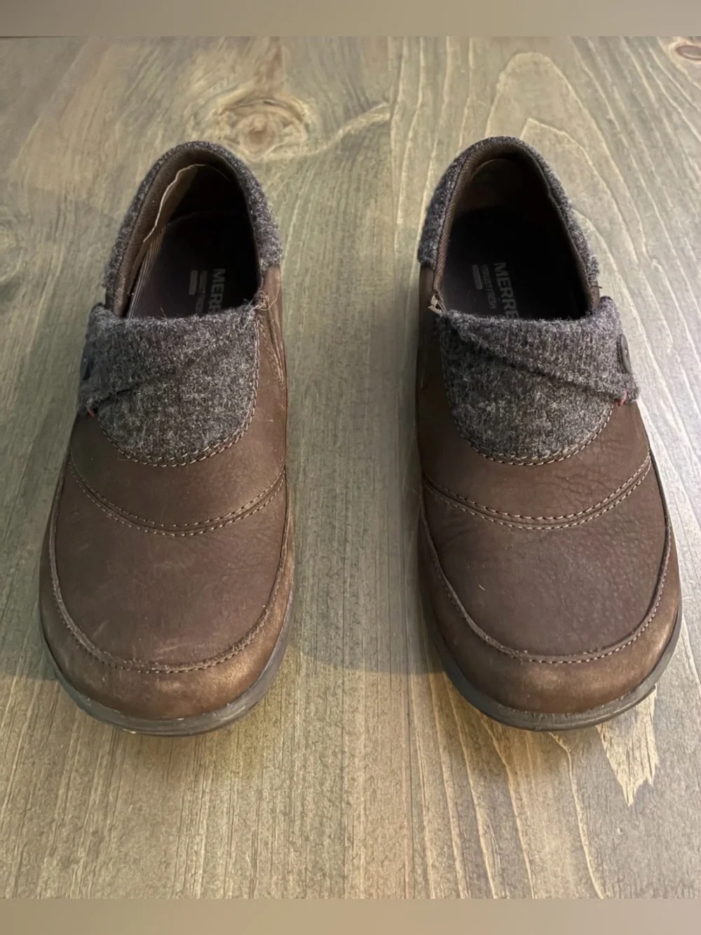 Merrell Dassie Fold Slip On Shoe loafer Bracken Women's Size 7 Leather Slip-On